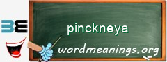 WordMeaning blackboard for pinckneya